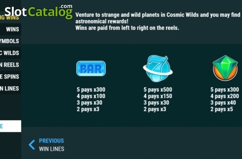 Скрин4. Cosmic Wilds слот