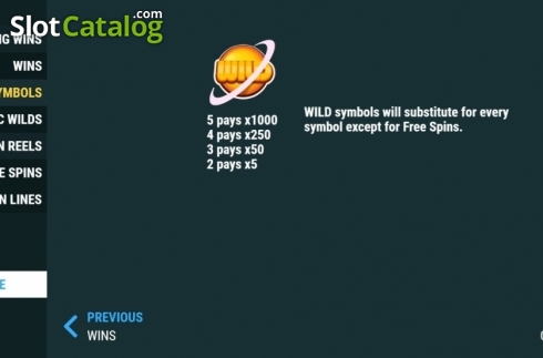 Скрин6. Cosmic Wilds слот