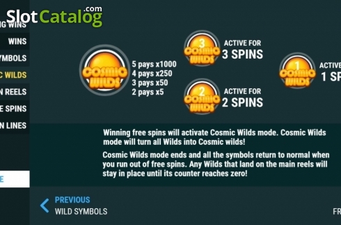 Скрин8. Cosmic Wilds слот