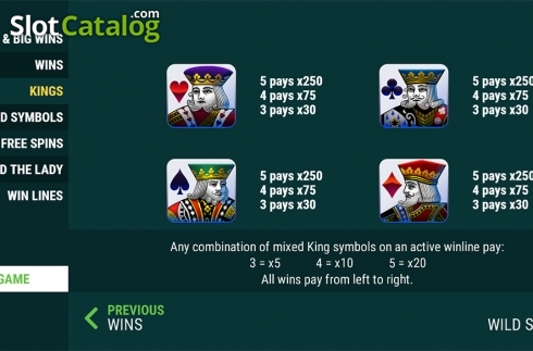 Скрин7. Slots 4 Kings слот