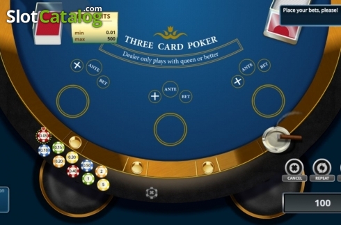 Скрин2. 3 Card Poker (Novomatic) слот