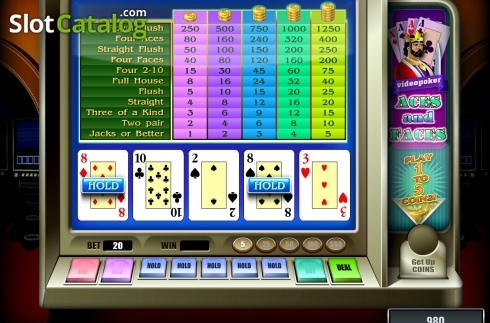 Скрин2. Aces And Faces (Novomatic) слот
