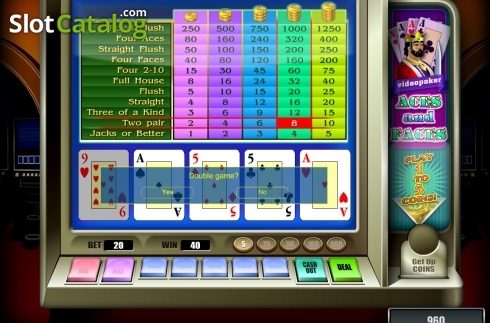 Скрин3. Aces And Faces (Novomatic) слот