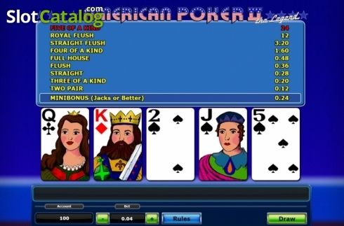 Скрин2. American Poker II (Novomatic) слот