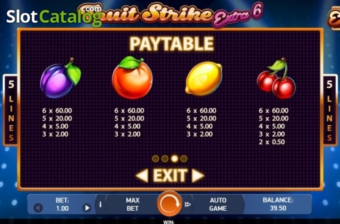 Скрин8. Fruit Strike: Extra 6 слот