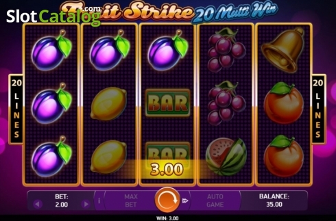 Скрин3. Fruit Strike: 20 Multi Win слот