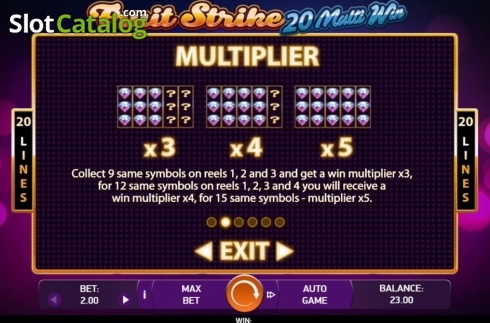 Скрин5. Fruit Strike: 20 Multi Win слот