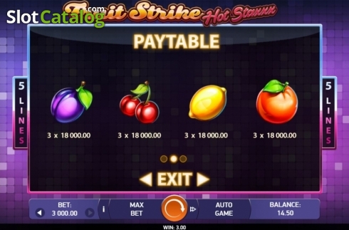 Скрин5. Fruit Strike: Hot Staxxx слот