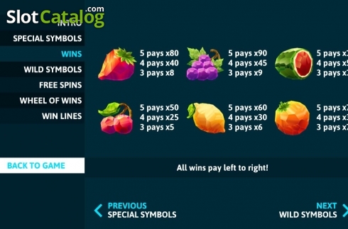 Скрин8. Fossil Fruits слот