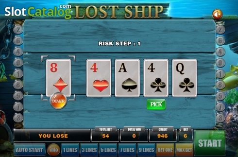 Скрин7. Lost Ship слот