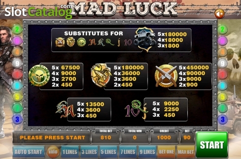 Скрин8. MadLuck слот