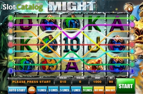 Скрин2. Might (GameX) слот