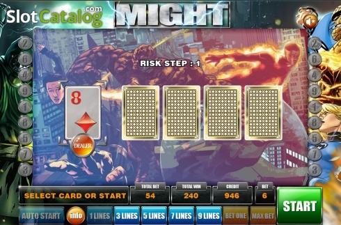 Скрин6. Might (GameX) слот