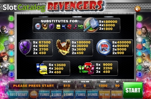 Скрин8. Revengers слот
