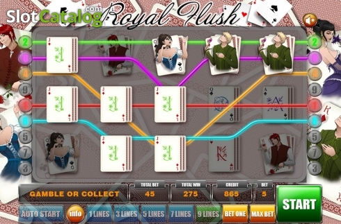 Скрин3. Royal Flush (GameX) слот