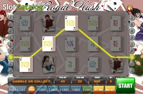 Скрин5. Royal Flush (GameX) слот