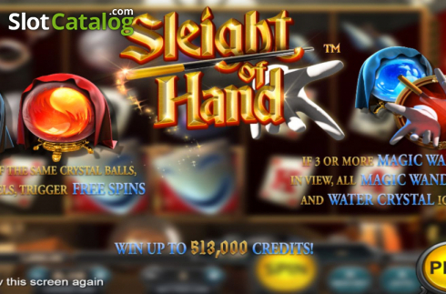 Скрин2. Sleight of Hand слот