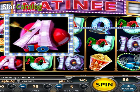 Скрин3. Matinee слот