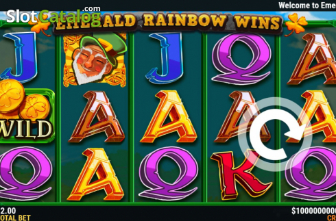 Скрин2. Emerald Rainbow Wins слот