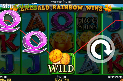 Скрин3. Emerald Rainbow Wins слот