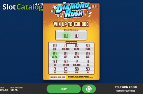 Скрин5. Diamond Rush (Hacksaw Gaming) слот