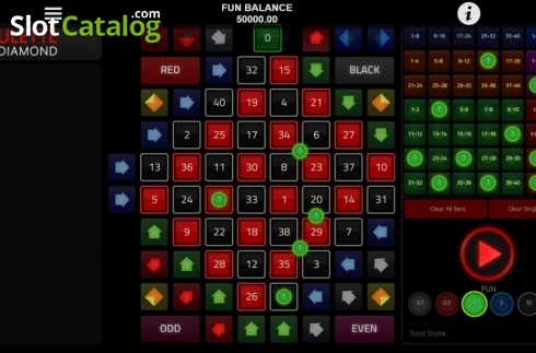 Скрин3. Roulette Diamond (1X2gaming) слот