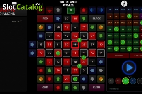 Скрин5. Roulette Diamond (1X2gaming) слот