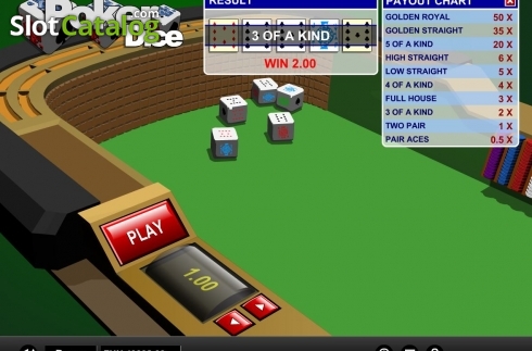 Скрин4. Poker Dice (1X2gaming) слот