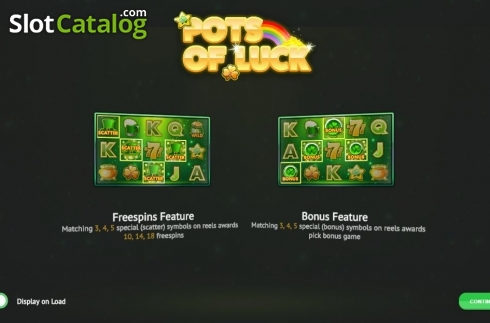 Скрин2. Pots of Luck слот