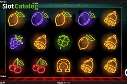Скрин3. Neon Fruit Cityscape слот