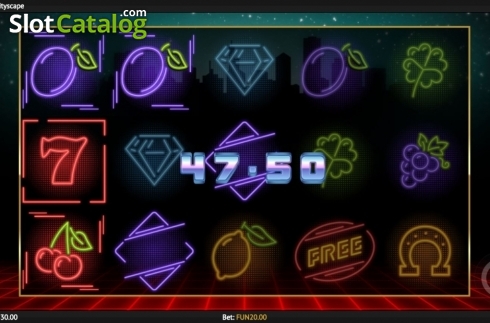 Скрин4. Neon Fruit Cityscape слот