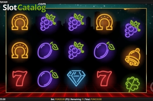 Скрин6. Neon Fruit Cityscape слот