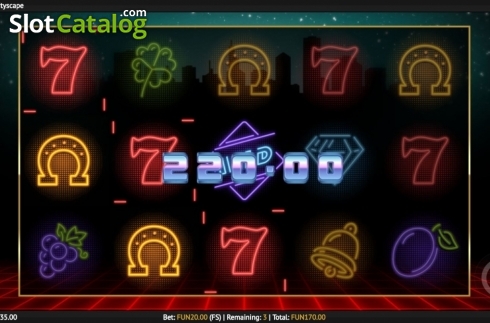 Скрин7. Neon Fruit Cityscape слот