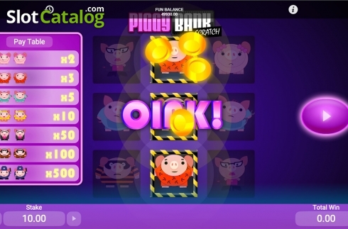Скрин5. Piggy Bank Scratch (1x2gaming) слот