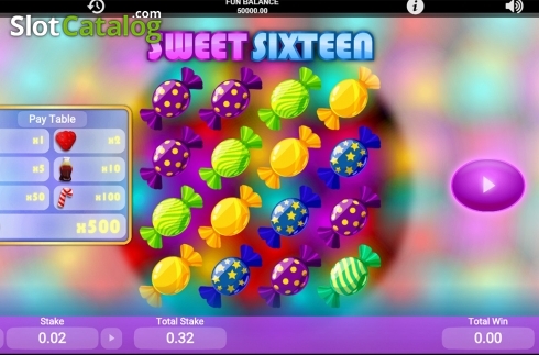 Скрин2. Sweet Sixteen слот