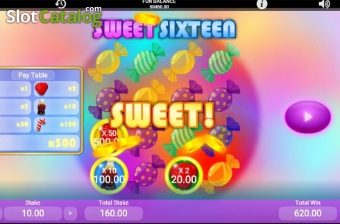 Скрин3. Sweet Sixteen слот