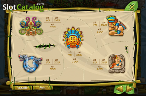 Скрин4. Aztec Secrets слот