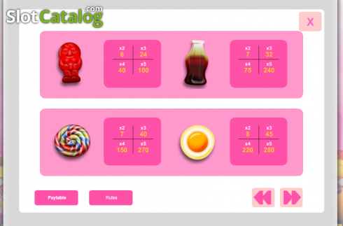 Скрин3. Candy Cash (1x2gaming) слот
