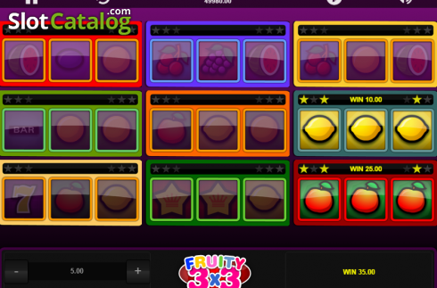 Скрин4. Fruity 3x3 слот