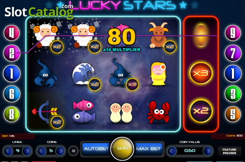 Скрин7. Lucky Stars (1X2gaming) слот