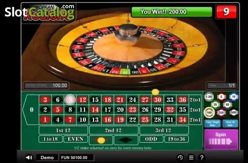 Скрин3. European Roulette (1x2 gaming) слот