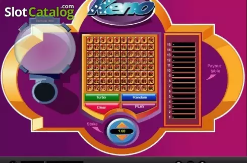 Скрин2. Keno (1x2gaming) слот