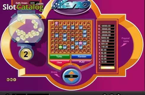 Скрин4. Keno (1x2gaming) слот