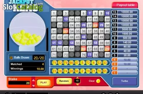 Скрин5. Jackpot Keno слот