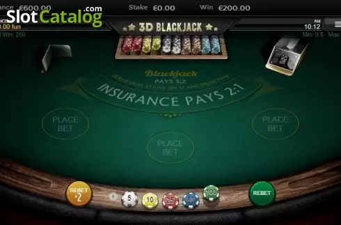 Скрин2. Blackjack 3D слот
