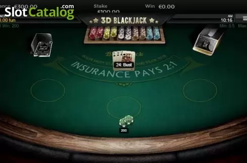 Скрин4. Blackjack 3D слот