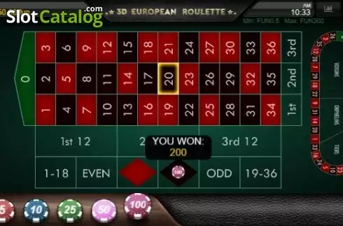 Скрин4. 3D European Roulette (IronDog) слот