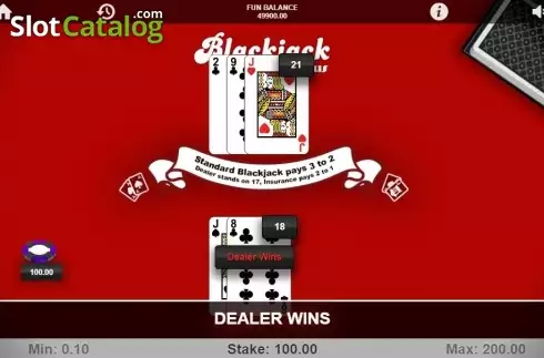 Скрин4. Blackjack Bonus слот