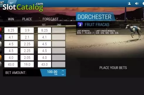 Скрин2. Instant Virtual Greyhounds слот