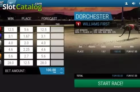 Скрин3. Instant Virtual Greyhounds слот